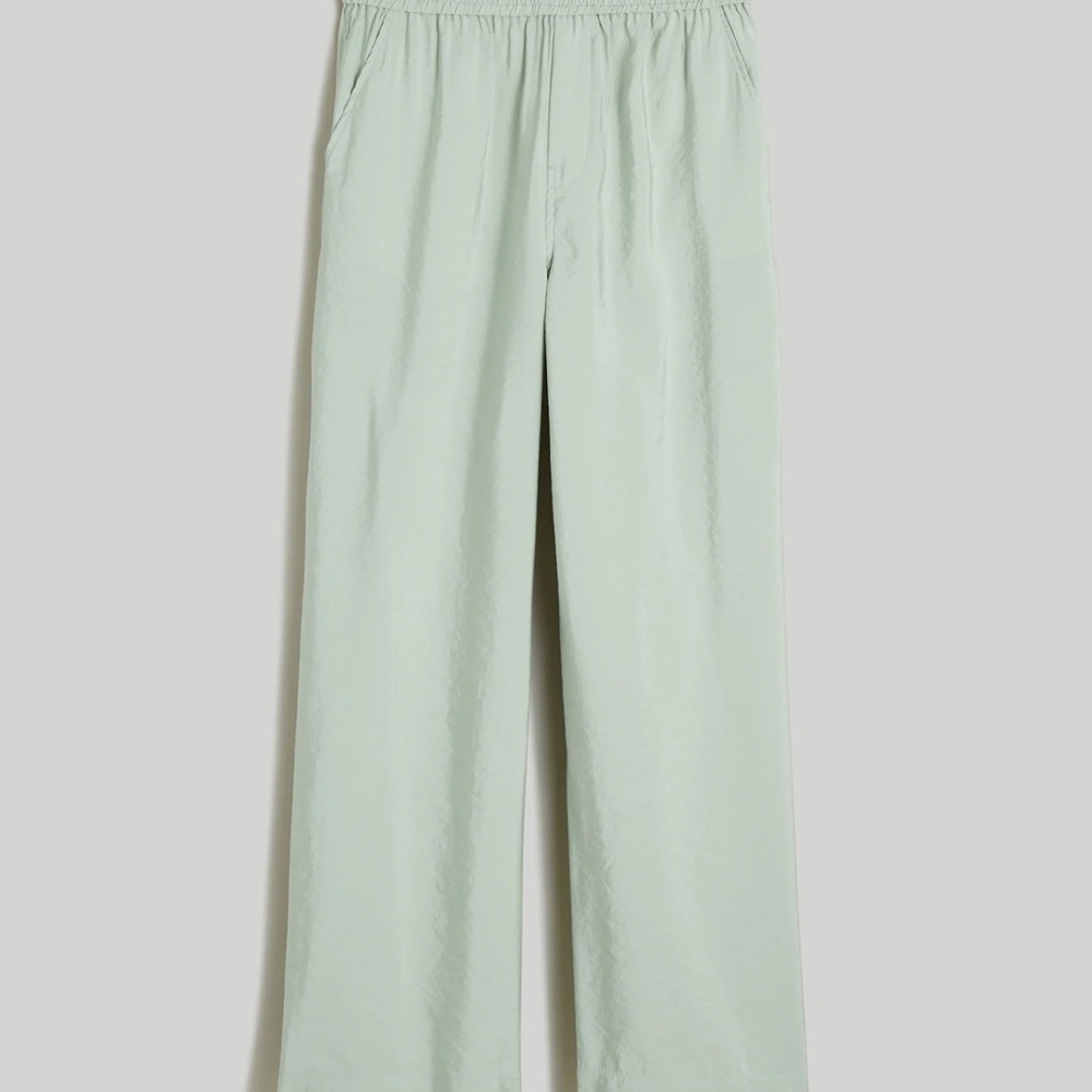 Madewell Women's Sage Green Wide Leg Pants